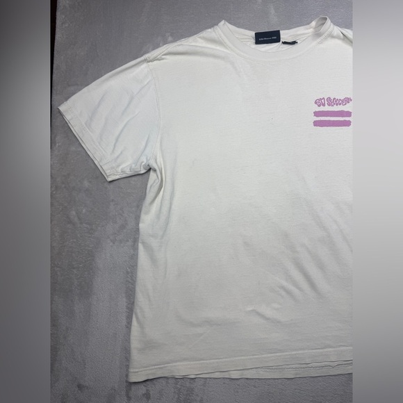 Ed Sheeran Bloom in the Wild Natural Cream Floral Worn In Band Tee T-Shirt M - Picture 6 of 16